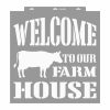 Farmhouse stencil - Festő - 59x63 cm extra