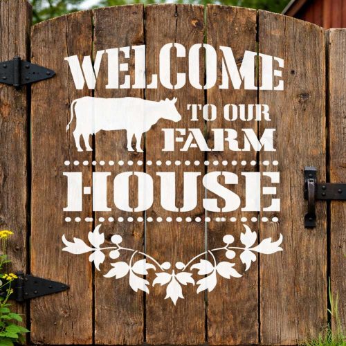 Farmhouse stencil - Festő - 59x63 cm extra