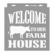 Farmhouse stencil - Festő - 31x35 cm közepes