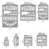 Farmhouse stencil - Festő - 18x23 cm mini