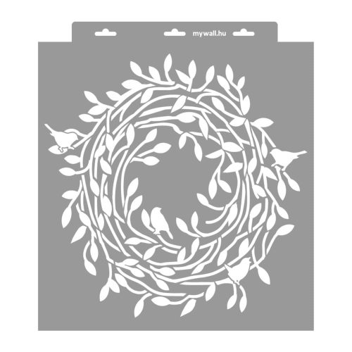 Fészek stencil - Festő - 38x42 cm nagy