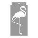 Flamingó stencil - 3D - 18x35 cm kicsi