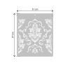 F.ORyou Antoinette stencil - 3D - 31x37 cm