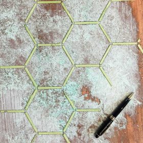 F.ORyou Hexa stencil - 3D - 31x37 cm