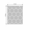 F.ORyou Hexa stencil - 3D - 31x37 cm