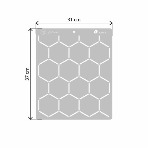 F.ORyou Hexa stencil - 3D - 31x37 cm