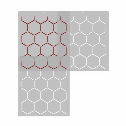 F.ORyou Hexa stencil - 3D - 40x47 cm