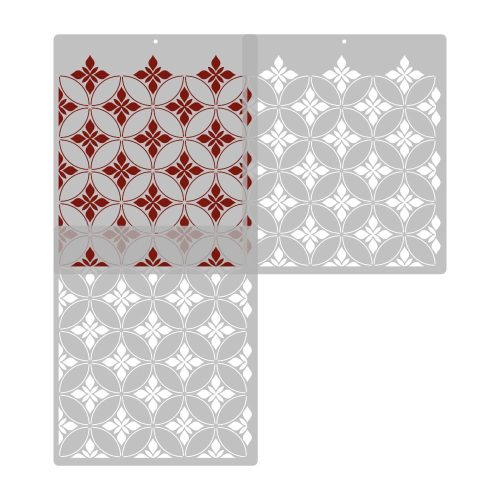 F.ORyou Jégvirág stencil - 3D - 31x37 cm