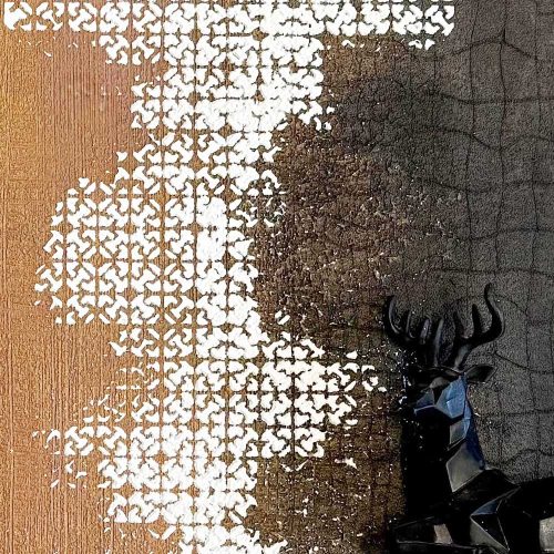 F.ORyou Kíváncsiság stencil - 3D - 31x37 cm