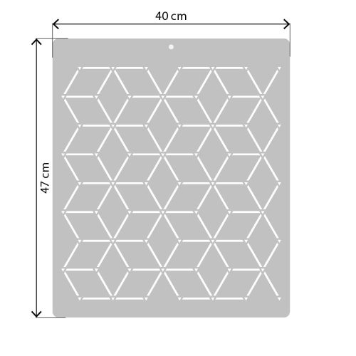 F.ORyou Sors stencil - 3D - 40x47 cm