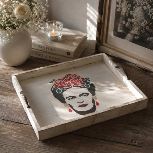Frida stencil - Festő - 18x35 cm kicsi