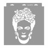 Frida stencil - Festő - 31x35 cm közepes 