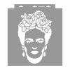 Frida stencil - Festő - 38x60 cm nagy 1
