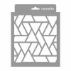 Geometria 02 stencil - 3D - 18x23 cm mini