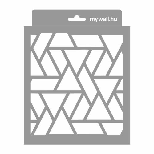 Geometria 02 stencil - Festő - 18x23 cm mini