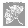 Ginkgo painting stencil - 38x42 cm 01