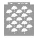 Ginkgo stencil - 3D - 38x42 cm nagy 2