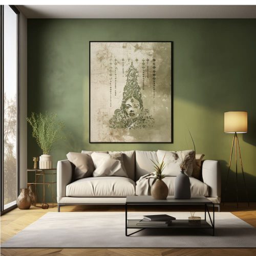 Glamour stencil - 3D - 45x65 cm giga