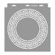 Görög meander stencil - Festő - 31x35 cm közepes