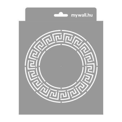 Görög meander stencil - Festő - 18x23 cm mini