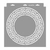 Görög meander stencil - Festő - 28x29 cm tortatál