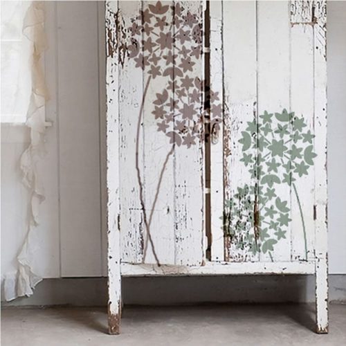 Allium painting stencil - 18x35 cm