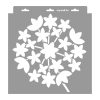 Hagymavirág stencil - Festő - 31x35 cm közepes