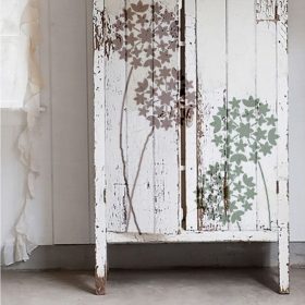 Hagymavirág stencil - Festő - 18x23 cm mini