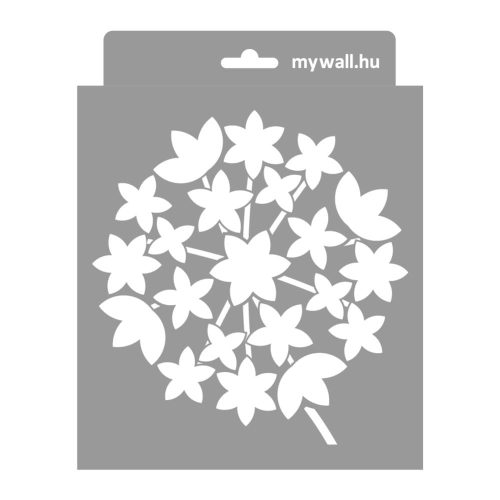 Hagymavirág stencil - Festő - 18x23 cm mini