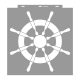 Ship's wheel painting stencil - 59x63 cm