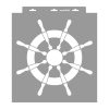 Ship's wheel 3D stencil - 38x42 cm