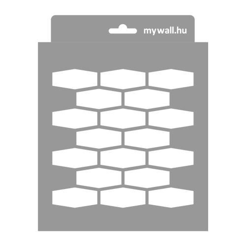 Háló stencil - festő - 18x23 cm mini