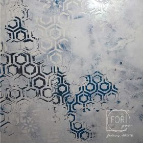 Hexagon 04 painting stencil - 18x23 cm