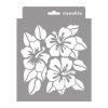 Hibiszkusz stencil - 3D - 18x23 cm mini