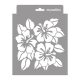 Hibiszkusz stencil - 3D - 18x23 cm mini