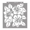 Hibiszkusz stencil - Festő - 59x63 cm extra