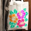 Hibiszkusz stencil - Festő - 31x35 cm közepes