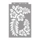 Hibiszkusz stencil - 3D - 38x60 cm maxi