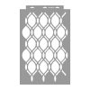 Wire mesh 3D stencil - 38x60 cm