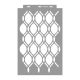 Hullámos rácsos stencil - 3D - 38x60 cm maxi
