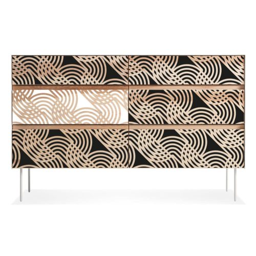 Hullám 04 stencil - 3D - 18x23 cm mini