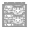 Hullám 04 stencil - Festő - 31x35 cm közepes
