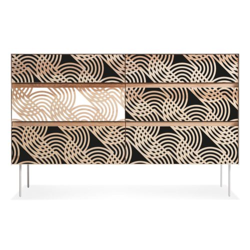 Hullám 04 stencil - 3D - 38x42 cm nagy