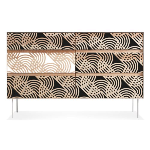 Hullám 04 stencil - 3D - 38x60 cm maxi