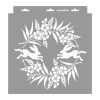 Húsvét 02 stencil - Festő - 28x29 cm tortatál