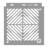Illúzió 02 stencil - Festő - 31x35 cm közepes