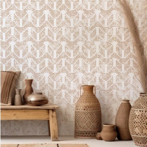 Illúzió 04 stencil - 3D - 31x35 cm közepes 1