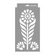 Indián mandala stencil - Festő - 18x35 cm kicsi