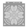 Indian mandala painting stencil - 38x42 cm