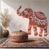 Indiai elefánt stencil - Festő - 59x63 cm extra